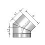 Burgerhout Bocht Dunw Alu 250 45° Met Felsnaad