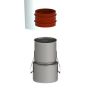 Burgerhout Koppelst Rvs 80-60 Spie-flex + Klemstrip