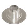 Ubbink geïsoleerde plakplaat aluminium Ø125mm - 0°