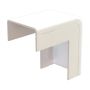 Canalit Buitenbocht met bodemstuk 25x13mm wit - 2 stuks