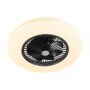 Eurom plafond ventilator LRC - zwart - ingebouwde lamp