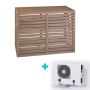 Evolar Evo-Cover omkasting + condensorschot - Small 700 x 1000 x 500mm - houtlook