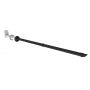 Burgerhout balkondoorvoer concentrisch aluminium zwart/wit 2100-3000mm 80/80