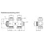 Heimeier Multilux onderblokset met Halo thermostaatknop - 2-pijps - wit