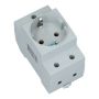 Gacia stopcontact DinRail 2 polig +PE
