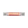 Vooraanzicht van de Eurom Heat and Beat Wit terrasverwarmer - 2000W