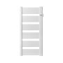 Vooraanzicht van de Masterwatt Vera White badkamerradiator - 750W - H1085 L531