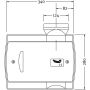maatvoering Orcon ventilatiebox Compact 10RH