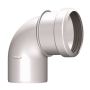 Burgerhout Safe-PP rookgas bocht 80mm - 90°