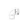 Burgerhout Safe-PP rookgas bocht 80mm - 90°