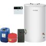 Nefit SolarLine 120 zonneboiler + 1 op dak verticale zonnecollectoren