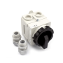 Sontheimer werkschakelaar compact 3-polig 25A IP65 - 2x wartels