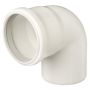Ubbink rookgasbocht 87° - Ø80 mm - PP wit