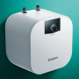 Zij-aanzicht van de Vaillant eloSTOR 10 liter elektrische boiler