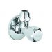 Grohe hoekstopkraan 1/2" knel met rozet chroom