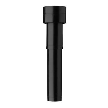 Ubbink Aerfoom dakdoorvoer Geïsoleerd - Ø 125 L1338mm - Zwart
