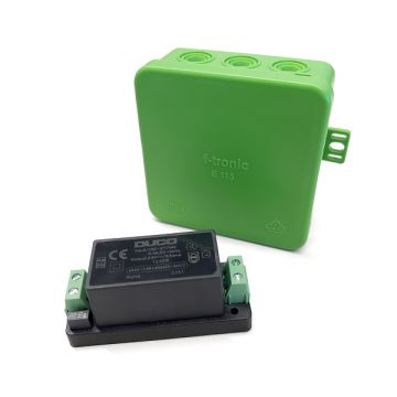 De Duco Power Supply 230VAC-24VDC/20W met behuizing
