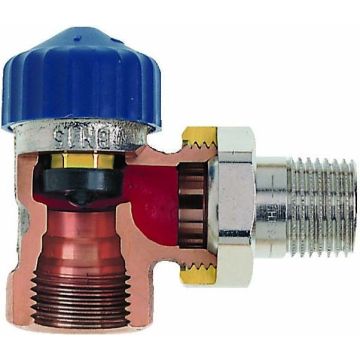 Heimeier Radiatorafsluiter Therm- Afsl- Met Zeer Lage Weerstand- Haaks- Dn15