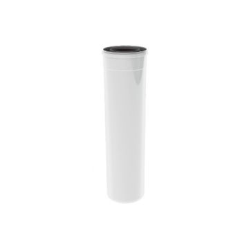 Burgerhout TwinSafe rookgaspijp 80/125mm concentrisch PP - 250mm - wit