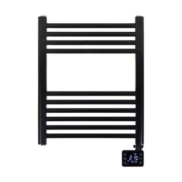 Vooraanzicht van de Eurom Sani badkamerradiator 400 Wifi - zwart