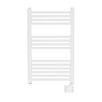 Vooraanzicht van de Eurom Sani badkamerradiator 600 Wifi - wit
