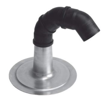 Anjo kabeldoorvoer Ø50mm aluminium plakplaat en 3 PP bochten