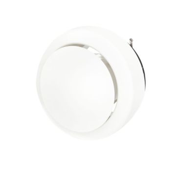 Vooraanzicht van de Brink toevoerventiel 125mm - Wit