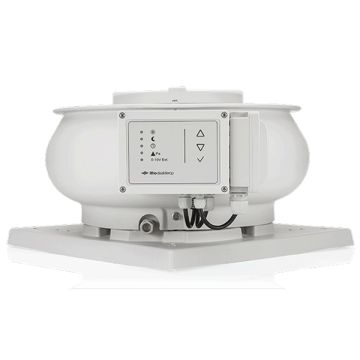 Vooraanzicht van de Itho Daalderop CAS 3.1 TO dakventilator 400V