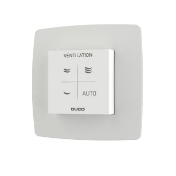 Duco CO2 ruimtesensor RF Wired in de kleur wit 