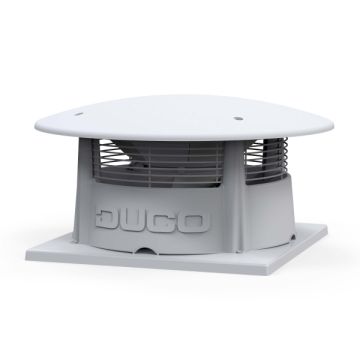 Vooraanzicht van de Duco RoofFan 3000 dakventilator