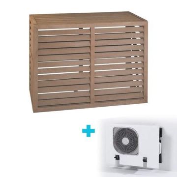 Evolar Evo-Cover omkasting + condensorschot - Large 1100 x 1200 x 650mm - houtlook