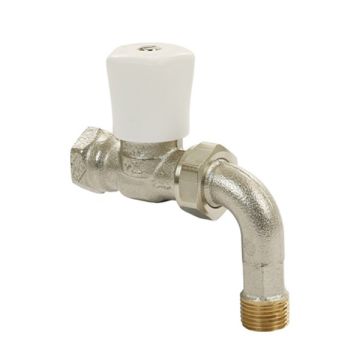Heimeier Radiatorafsluiter Mikrotherm Rad-afsl- Met Bocht- Dn15- Brons Vern-