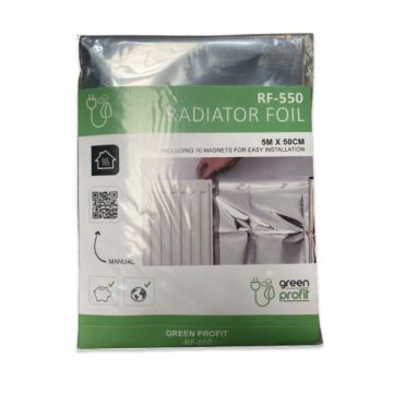 GreenProfit - Radiatorfolie 0,5 x 5m - 10 magneten