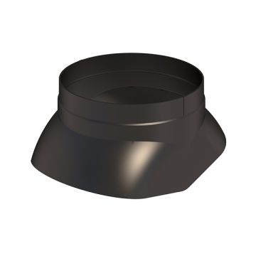 Ubbink scharnierkap 4G/5G Ø125mm PP - zwart