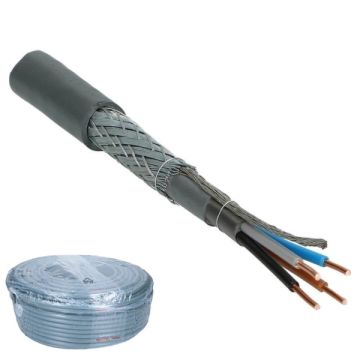 Waskonig + Walter grondkabel VO-YMvKas 4x2.5mm² Dca-s2,d2,a3 - 100 meter