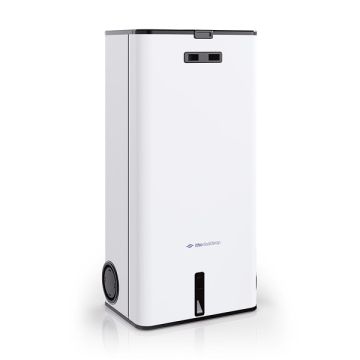 Vooraanzicht van de Itho Daalderop HRU 375 WTW-unit - Met elektrische voorverwarmer