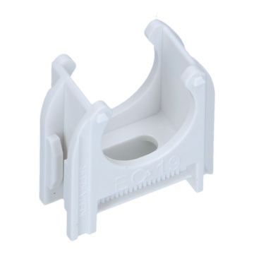 Schnable kunststof buisklem diameter 3/4" 19mm - wit - 200 stuks
