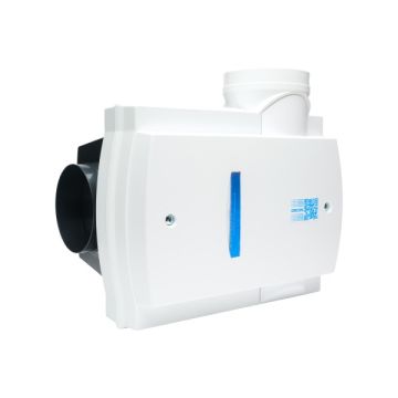 Schuinaanzicht Orcon ventilatiebox Compact 10RH