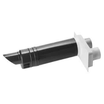 Burgerhout geveldoorvoer 80/80 mm - 675 mm - zwart/wit