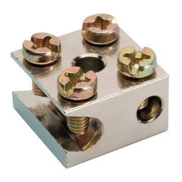 JMV radiatorklem F 1x25mm² + 1x6mm² schuin