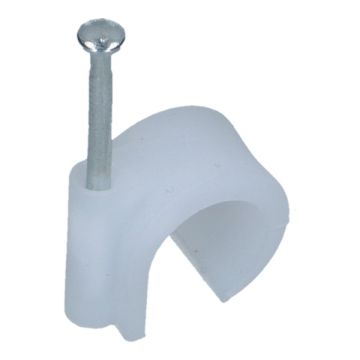 JSL spijkerclip universeel 16-19mm wit - 50 stuks