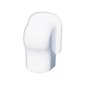 Tecnosystemi Optima muur afdekkap TM75 - wit