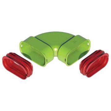 Ubbink Air Excellent AE35sc Bocht 90° horizontaal set