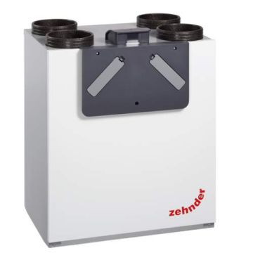 Vooraanzicht van de Zehnder WTW ComfoAir E400 Rechts - Met voorverwarmer - Perilex