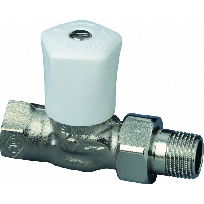 Heimeier Radiatorafsluiter Mikrotherm Radiatorafsl- Recht- Dn10- Brons Vern-