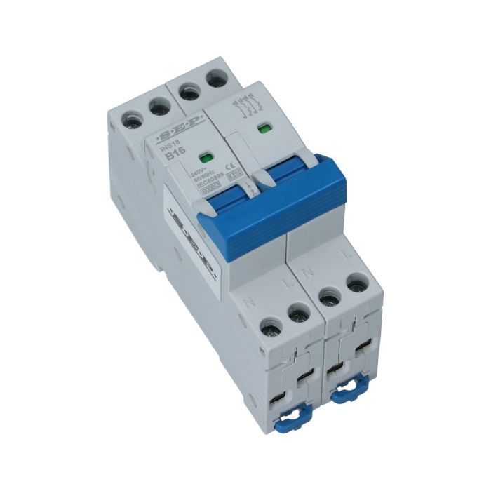 SEP installatieautomaat kookgroep 2x 1 polig + nul 16A B INS-18