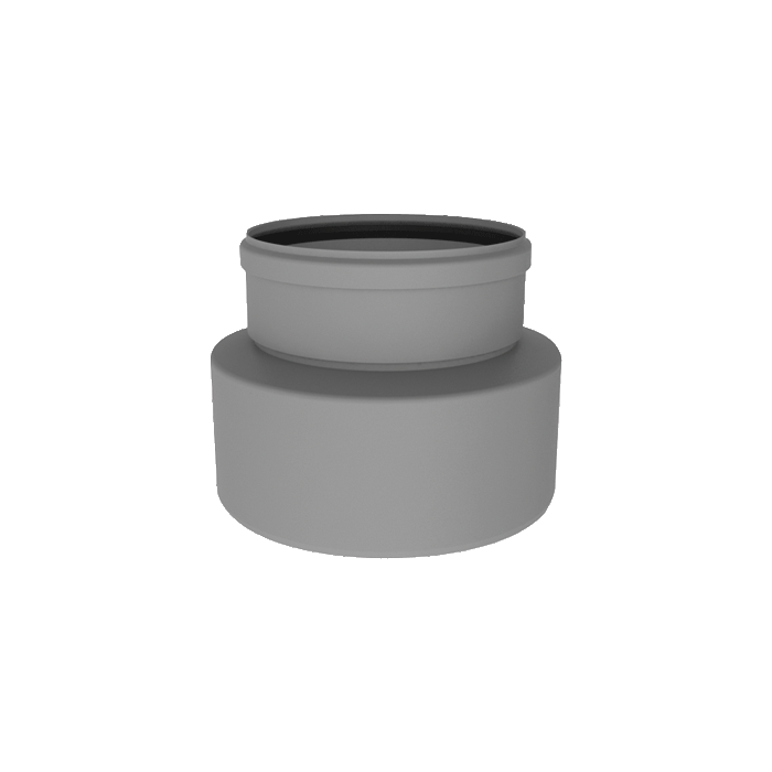 Burgerhout Pp Rookgas Verklein. Verslst 130-100 Mm