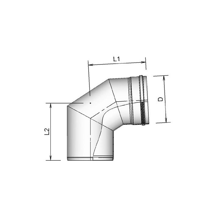 Burgerhout Alu-fix Segmentbocht 200 87-90°