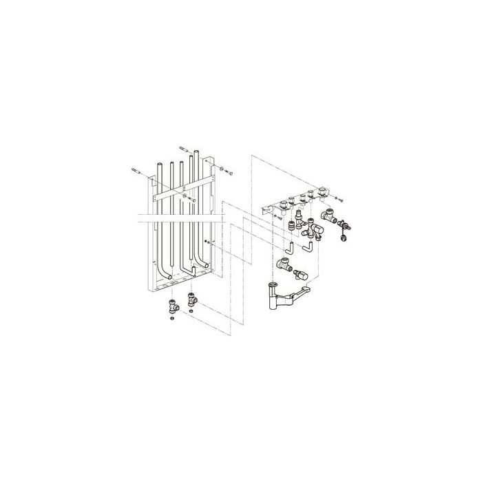 Intergas bovenaansluitset tbv. HR(e) Compleet