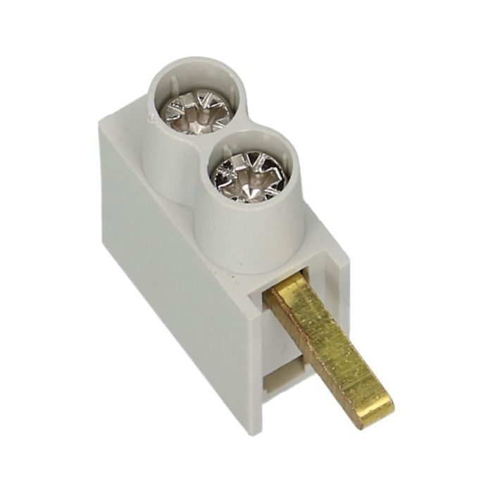 SEP aftakblok pin grijs 1 fase 2x10mm² hoog